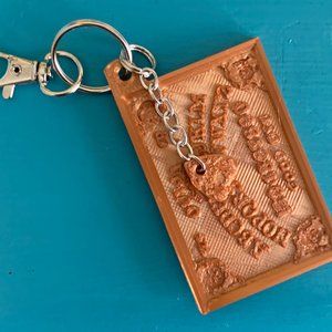Ouija Board and Planchette Keychain Tote Charm Spell Keyring Witchy Gift